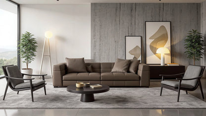 Trent 2-Seater Leather Upholstered Sofa