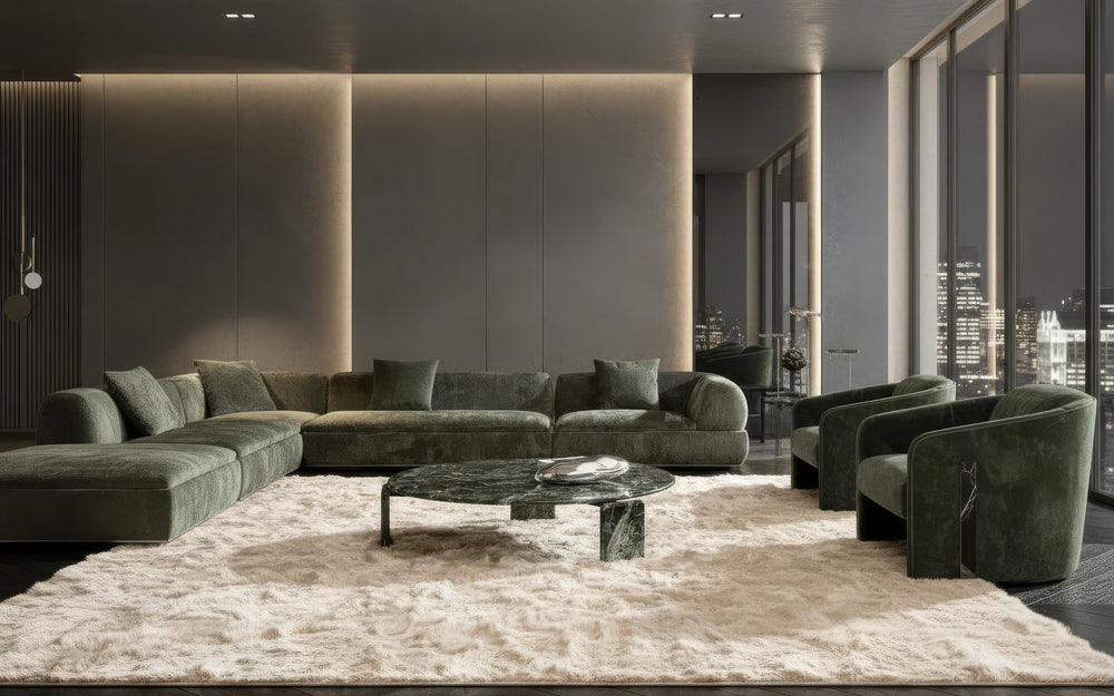 Vahn Round Marble Coffee Table