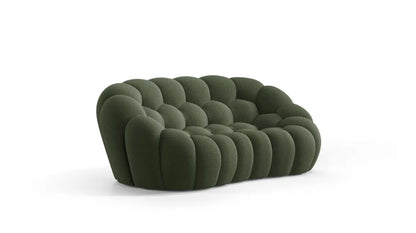 Dean 3-Seater Fabric Pouffe Sofa