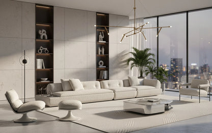 Xael 6-Seater Fabric Sofa
