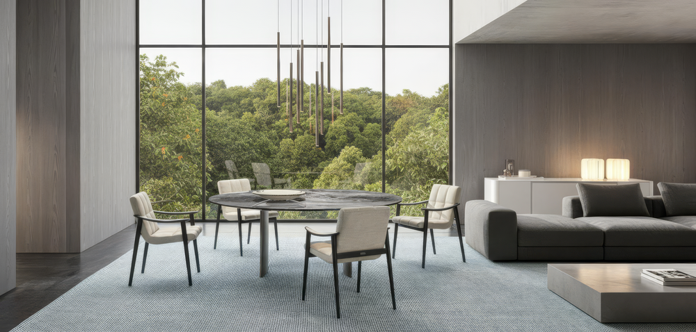 Bremillon 10-Seater Marble Dining Table