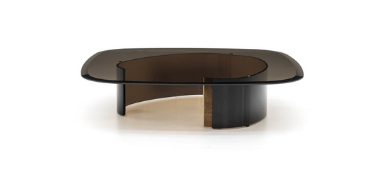 Gauri Coffee Table with Square Glass Top