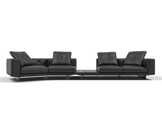 Harper 4-Seater Leather Modular Sofa Set