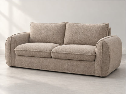 Archaven Tailored Cushion Sofa – 216 cm — Taupe Bouclé; generated visualisation