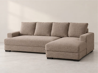 Camden Compact Chaise Sofa – 237 cm — Taupe Bouclé; generated visualisation