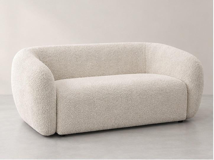 Celara Compact Tub Sofa – 160 cm — Ivory Textured Fabric; generated visualisation