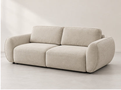Denali Curved Arm Sofa – 250 cm — Ivory Textured Fabric alternate view; generated visualisation