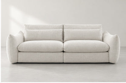 Euvin Deep Cushion Sofa – 259 cm — Ivory Textured Fabric alternate view; generated visualisation