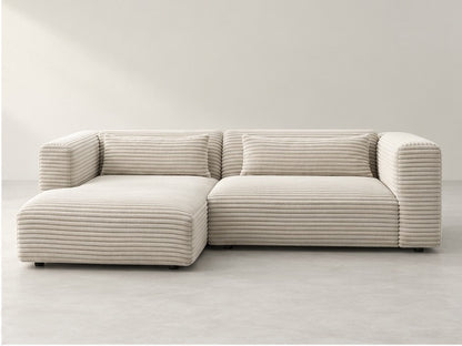 Harron Low Chaise Sofa – 273 cm — Ivory Textured Fabric alternate view; generated visualisation
