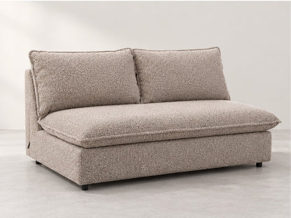 Iselle Armless Compact Sofa – 184 cm — Taupe Bouclé; generated visualisation