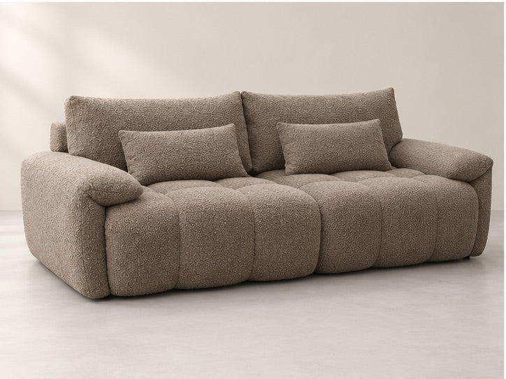 Iverna Deep Channel Sofa – 264 cm — Taupe Bouclé; generated visualisation