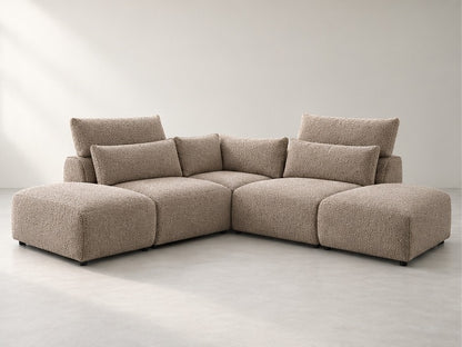 Janora Modular Corner Sofa – 296 cm — Taupe Bouclé; generated visualisation
