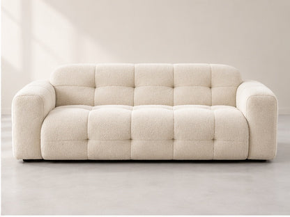 Lauris Grid Lounge Sofa – 232 cm — Ivory Textured Fabric alternate view; generated visualisation