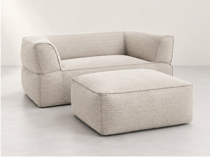 Noren Sofa and Ottoman Set – 185 cm — Ivory Fabric alternate view; generated visualisation