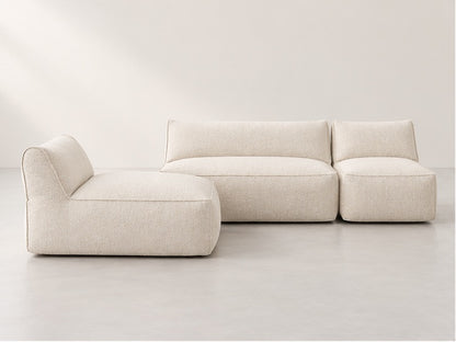 Rivelle Modular Lounge Sofa – 320 cm — Ivory Fabric; generated visualisation