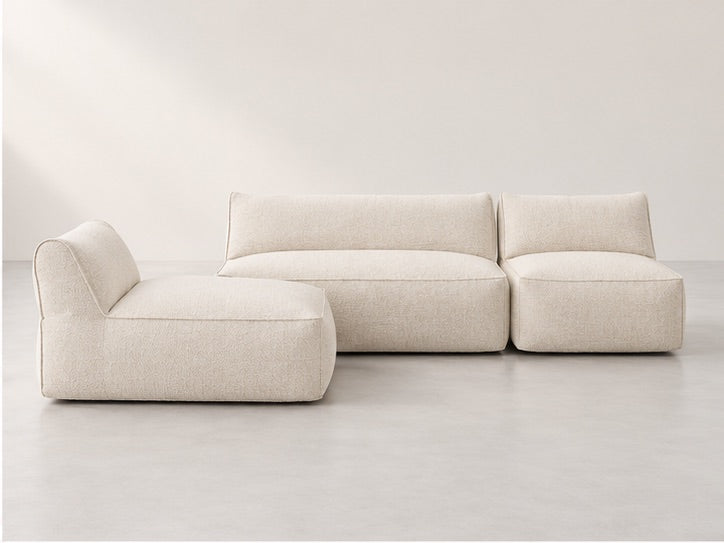 Rivelle Modular Lounge Sofa – 320 cm — Ivory Fabric alternate view; generated visualisation