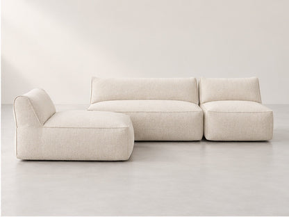 Rivelle Modular Lounge Sofa – 320 cm — Ivory Fabric alternate view; generated visualisation