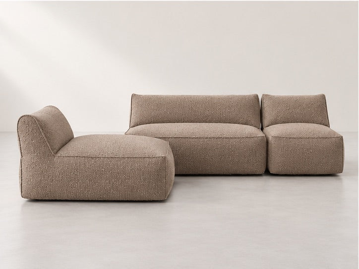 Rivelle Modular Lounge Sofa – 320 cm — Taupe Fabric; generated visualisation