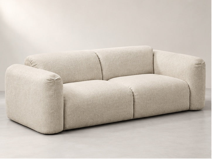 Sienor Soft Lounge Sofa – 255 cm — Ivory Textured Fabric; generated visualisation