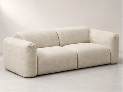 Sienor Soft Lounge Sofa – 255 cm — Ivory Textured Fabric; generated visualisation