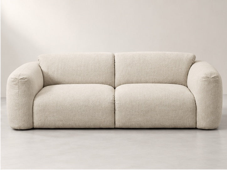 Sienor Soft Lounge Sofa – 255 cm — Ivory Textured Fabric alternate view; generated visualisation