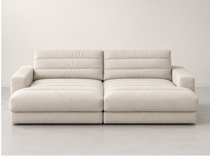 Sierano Extra Deep Lounge Sofa – 276 cm — Ivory Textured Fabric alternate view; generated visualisation