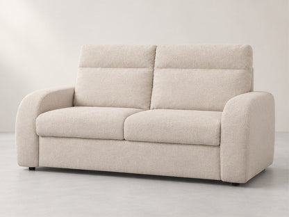 Valoren High Cushion Sofa – 212 cm — Ivory Textured Fabric; generated visualisation