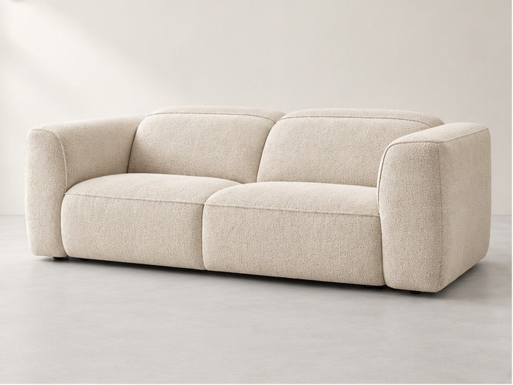 Wilren High Arm Sofa – 240 cm — Ivory Textured Fabric; generated visualisation