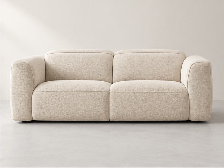 Wilren High Arm Sofa – 240 cm — Ivory Textured Fabric alternate view; generated visualisation