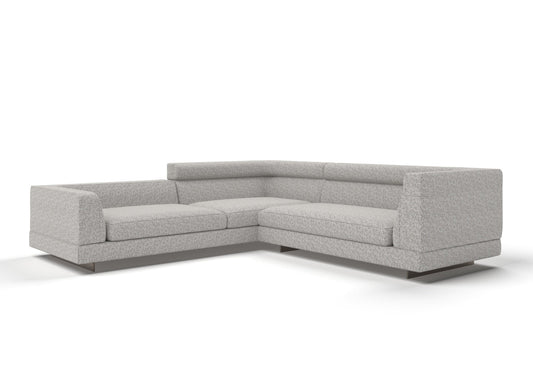 Bastian 6-Seater Fabric V-Shaped Corner Sofa