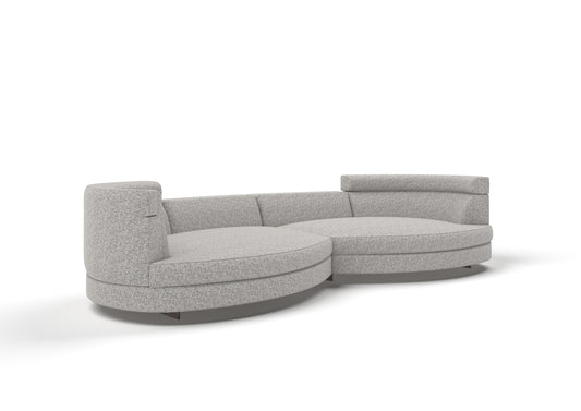 Cooper 4-Seater Fabric Rounded Corner Sofa